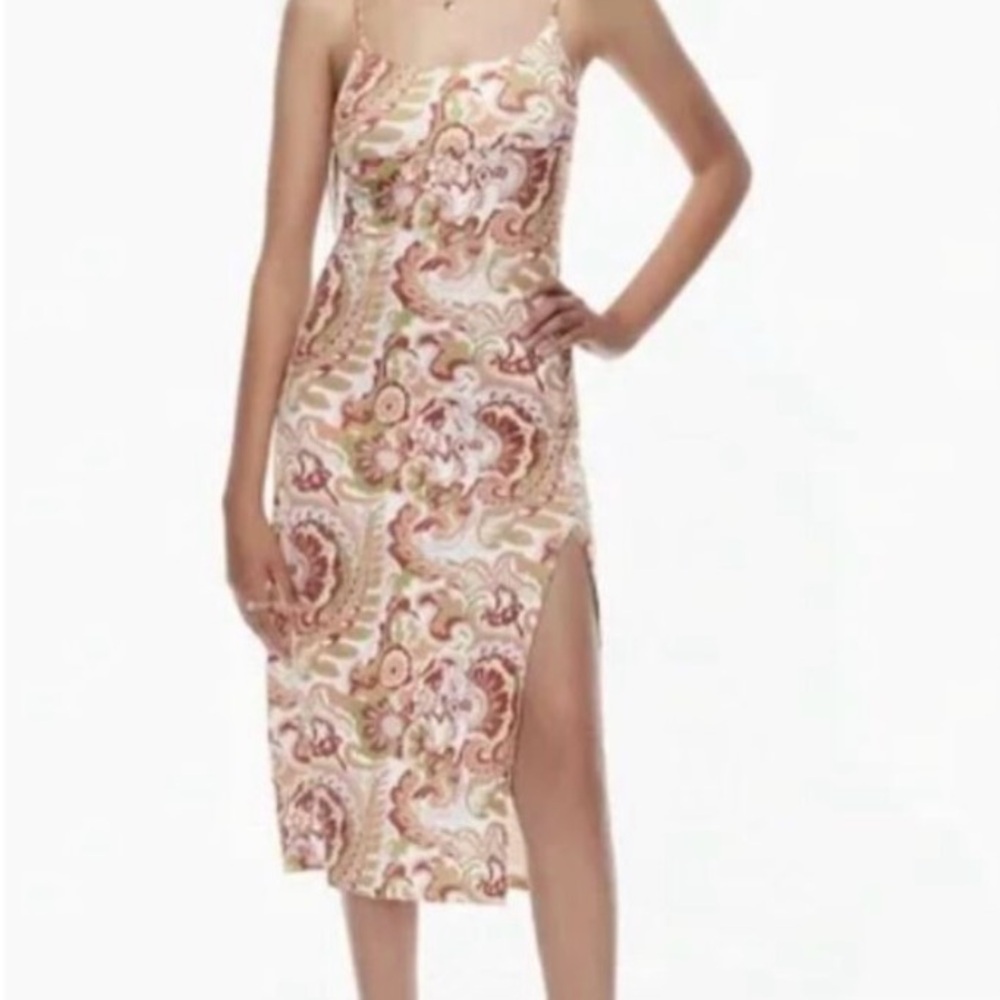 Aritzia Wilfred Dreamweaver Bodycon Midi Dress - Floral